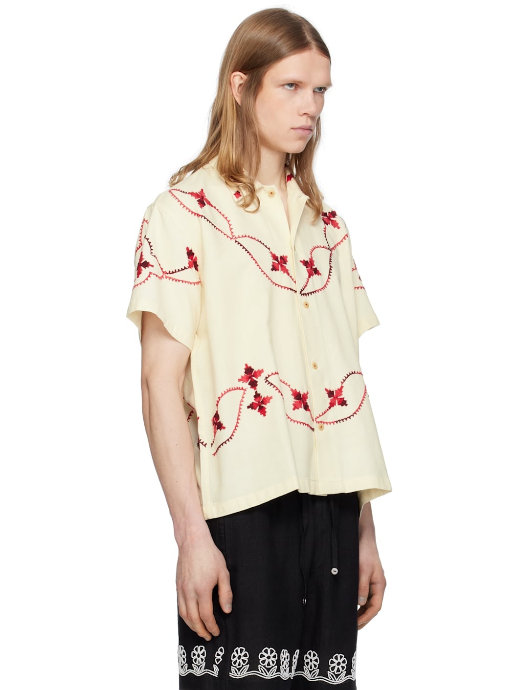 Off-White Dainty Embroidered Shirt - 2
