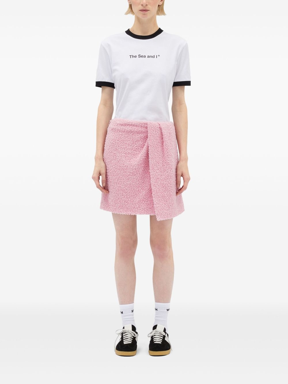draped midi skirt - 2