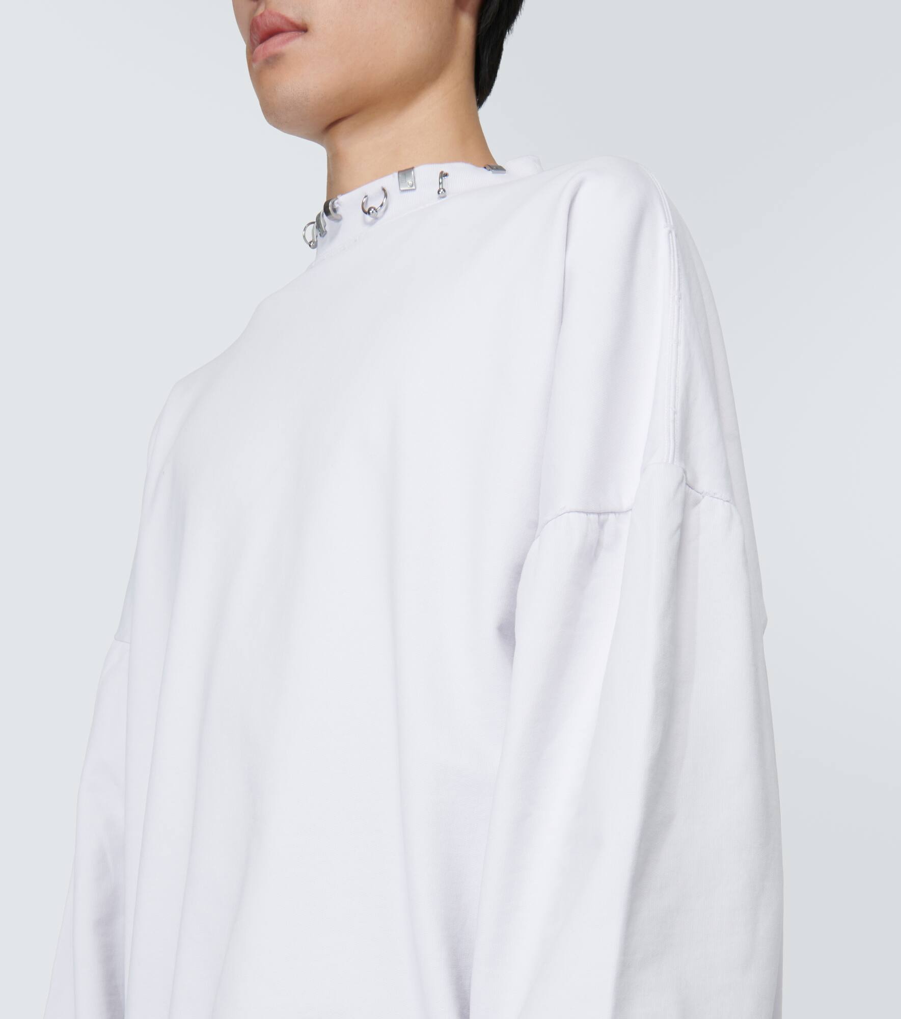 Pierced Round fleece sweatshirt - 5