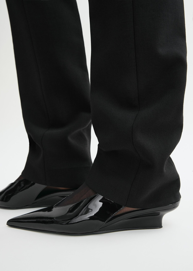 The Wedge-Heel Slingback black 3