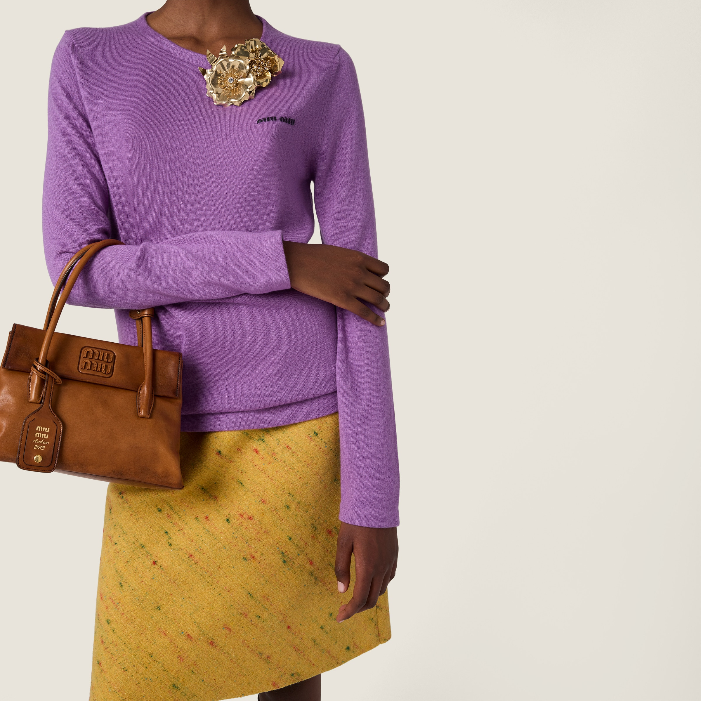 Cashmere and silk crew-neck sweater - 4