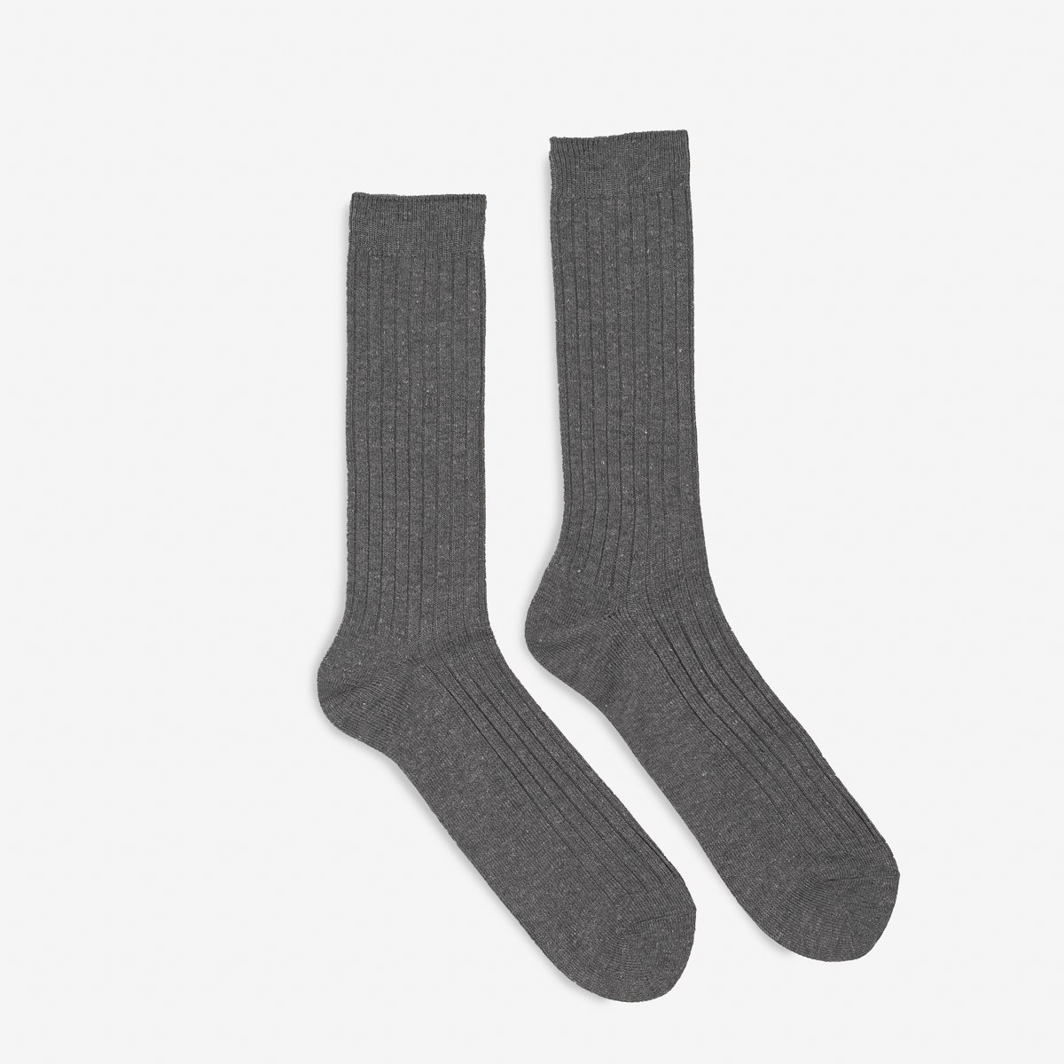 UTCS-GRY UTILITEES Mixed Cotton Crew Socks - Grey - 1