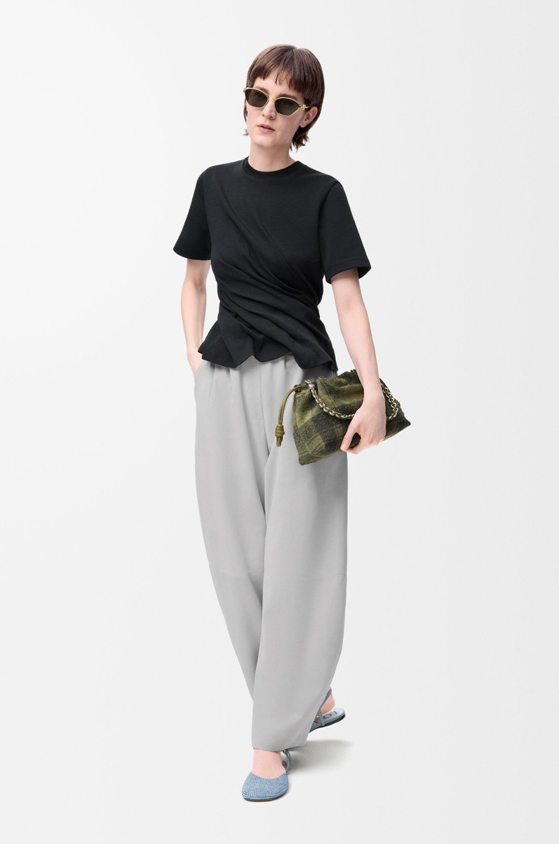 Loewe Barrel trousers in suede goatskin outlook