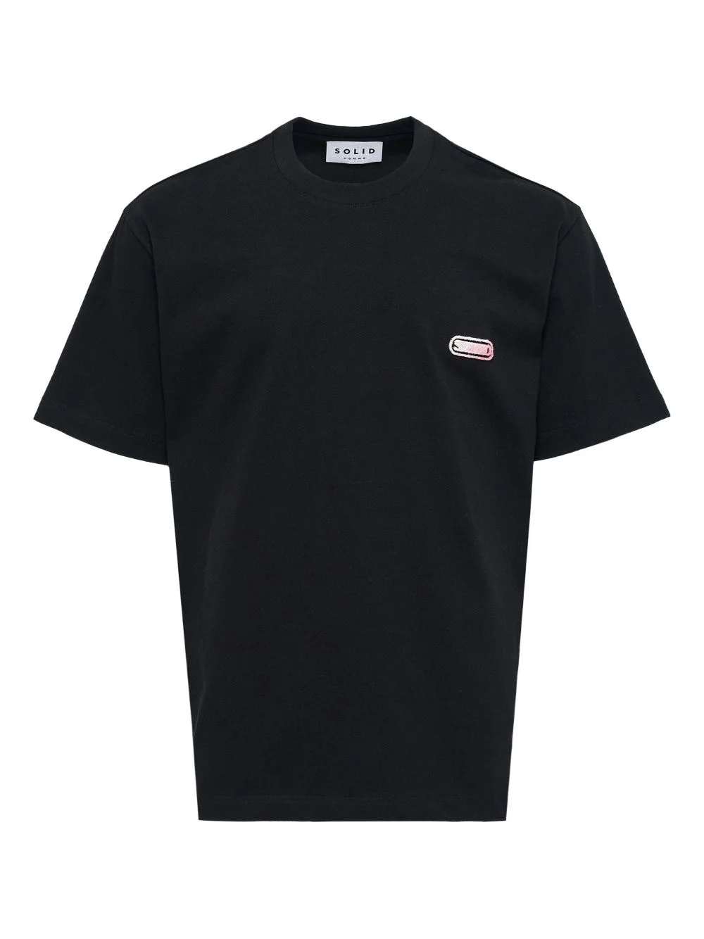 flocked-logo T-shirt - 1