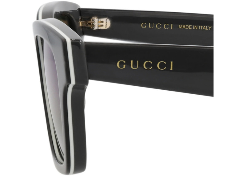 Gucci Square-Frame Recycled Acetate Sunglasses Black Grey Blue (GG1641SA-30015104-003) 4