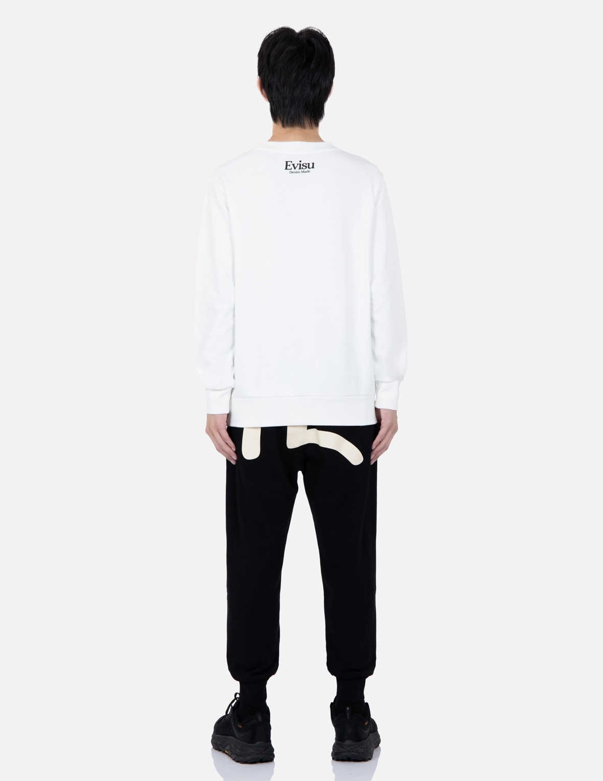 SEAGULL AND KAMON PRINT SWEATPANTS - 5