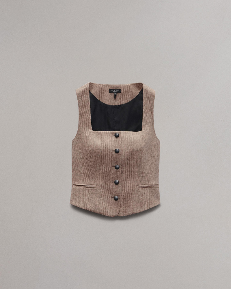Mariana Plaid Vest - 1