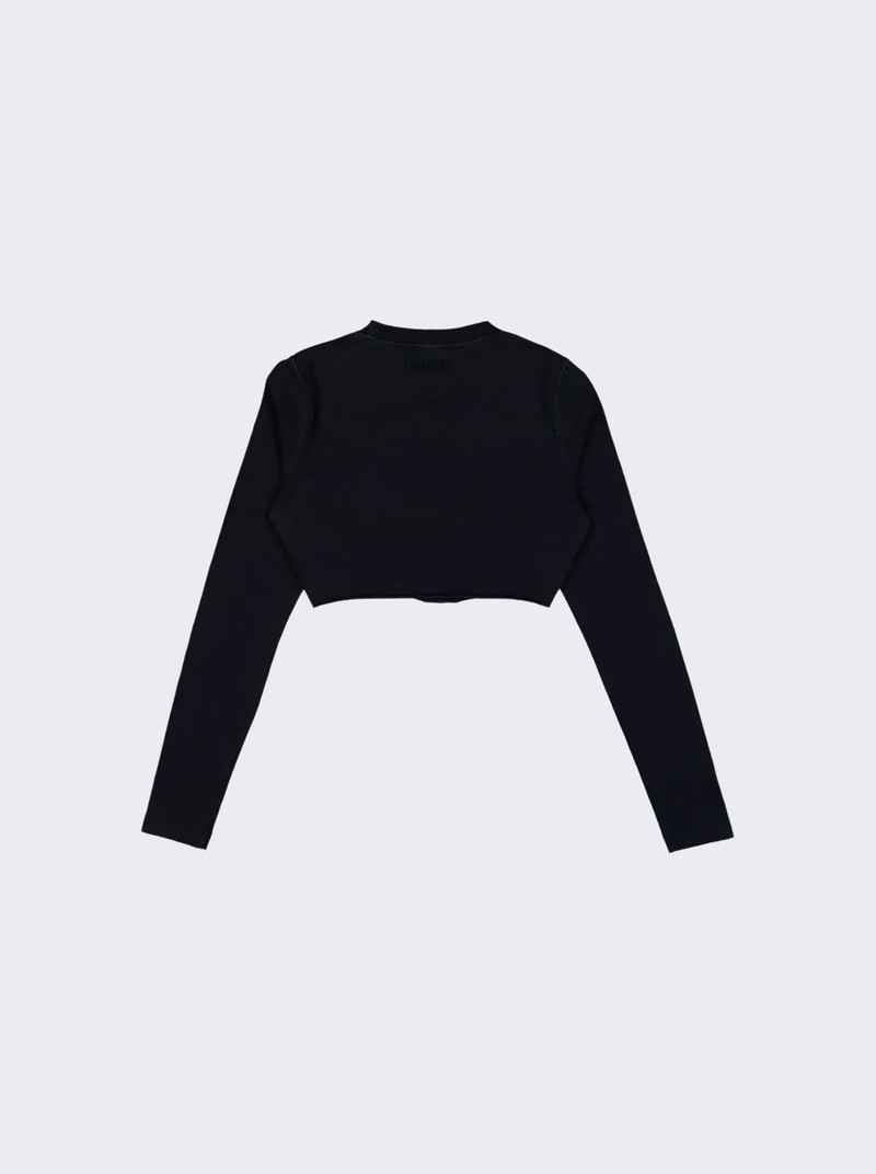VETEMENTS Sin Cropped Longsleeve Black outlook