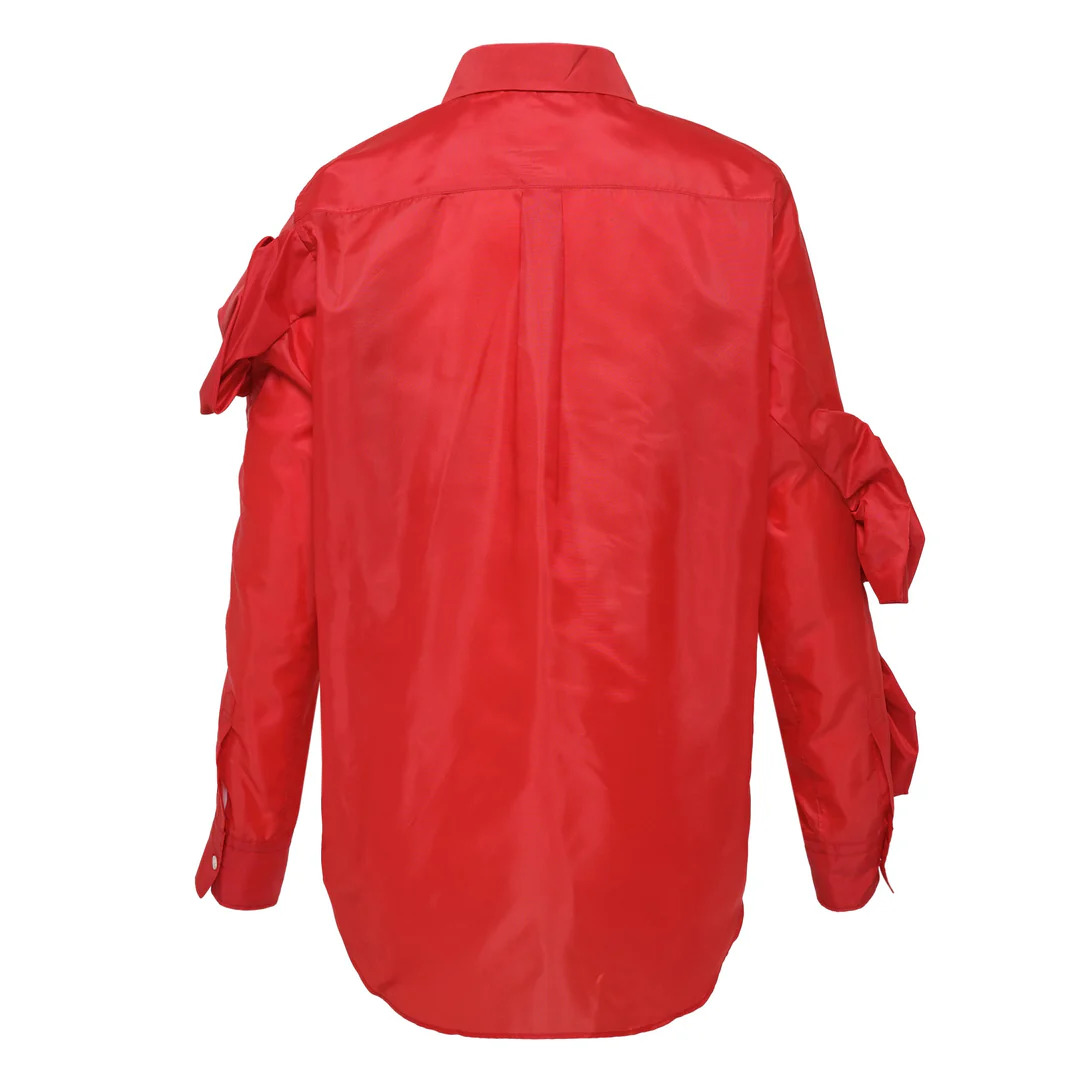 Sleeve Bowknot Blouse - 2