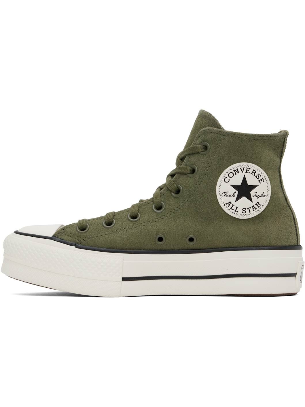 Khaki Chuck Taylor All Star Lift Platform Sneakers - 3