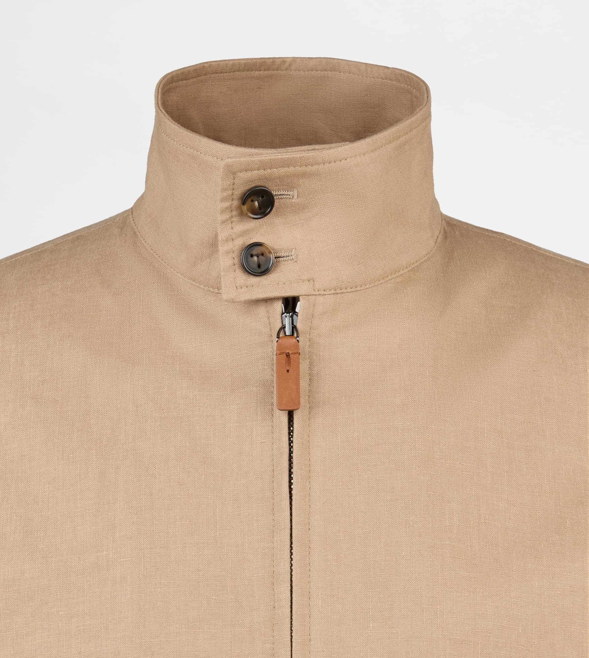 JACKET IN LINEN - BEIGE - 8