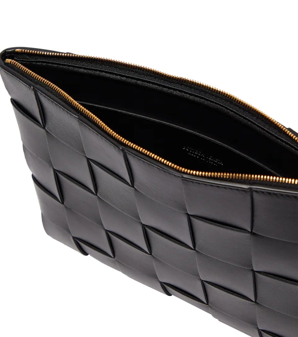 Intreccio leather clutch - 3