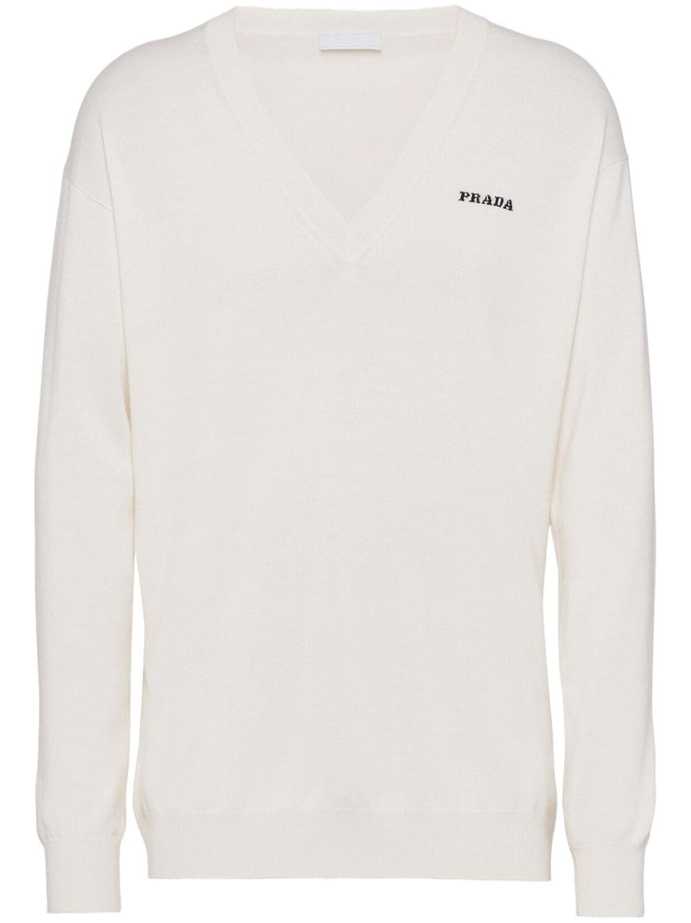 V-neck cashmere jumper - 1