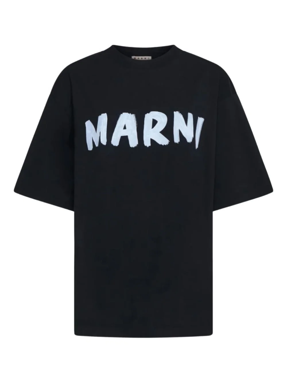 logo-print round-neck T-shirt - 1