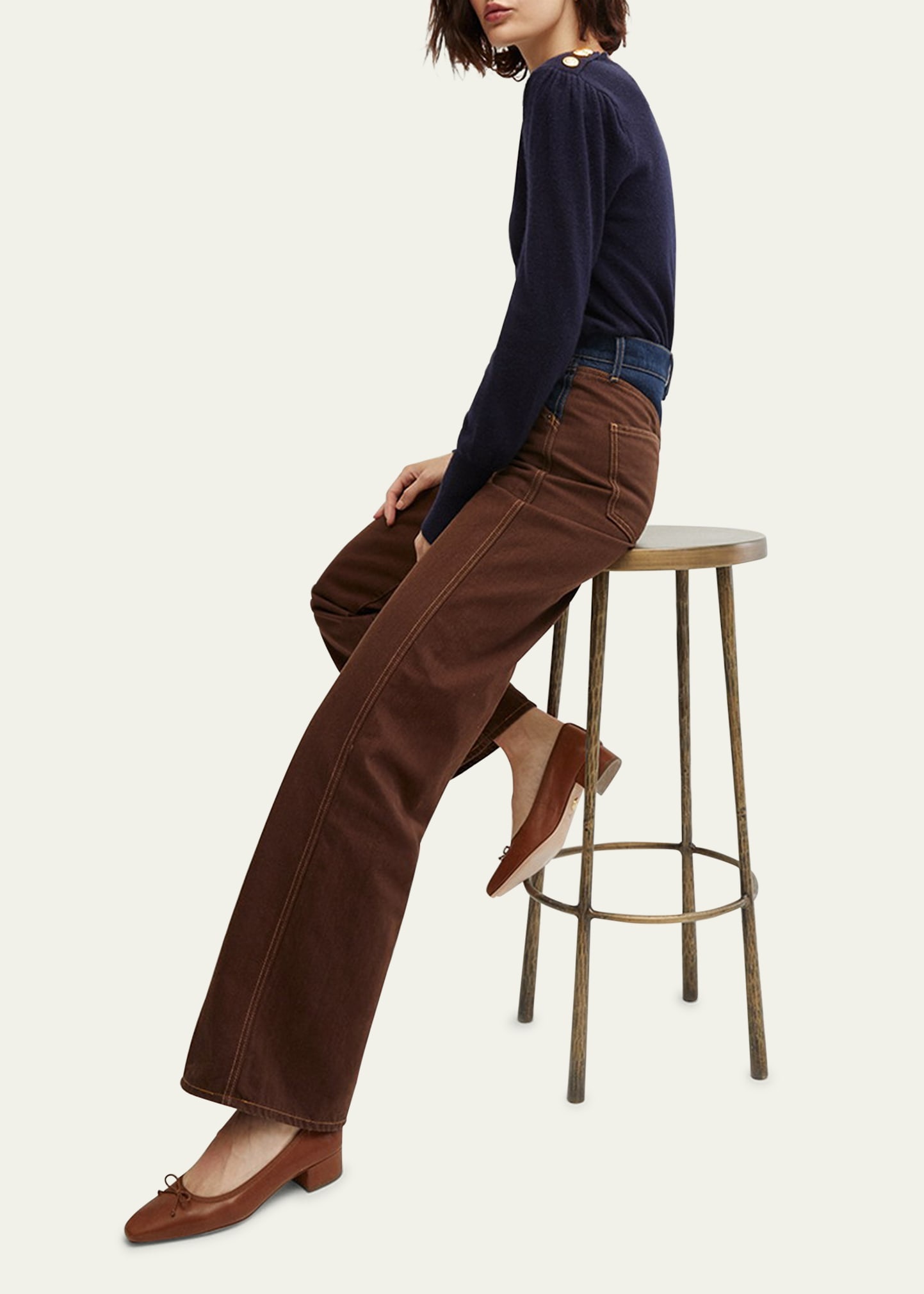 Nelia Cashmere Crewneck Sweater - 4
