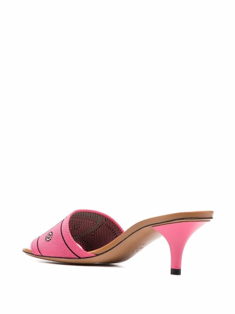 buckle-print mules - 3