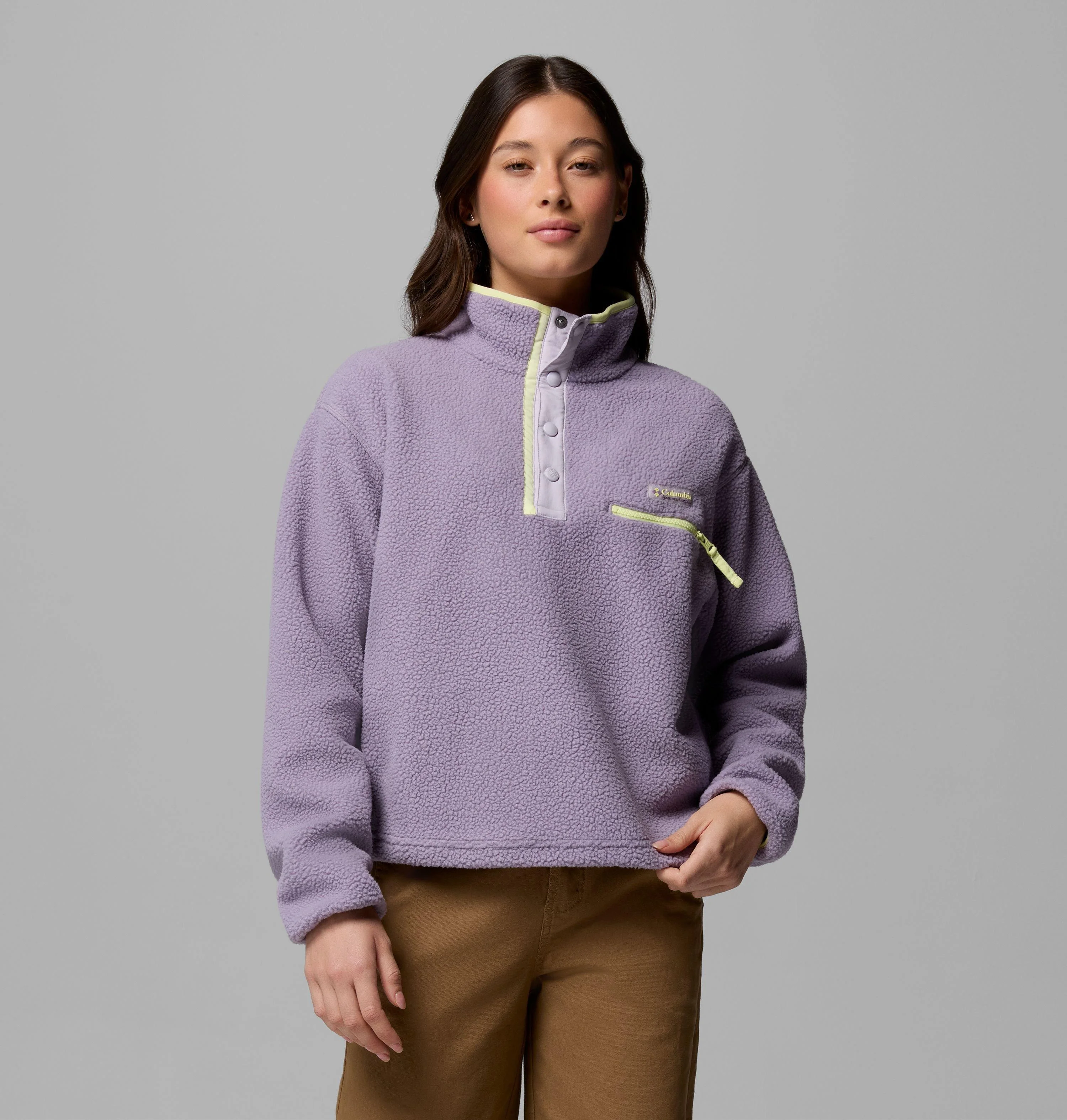 Women's Helvetia II Cropped Half Snap Fleece Pullover - 1
