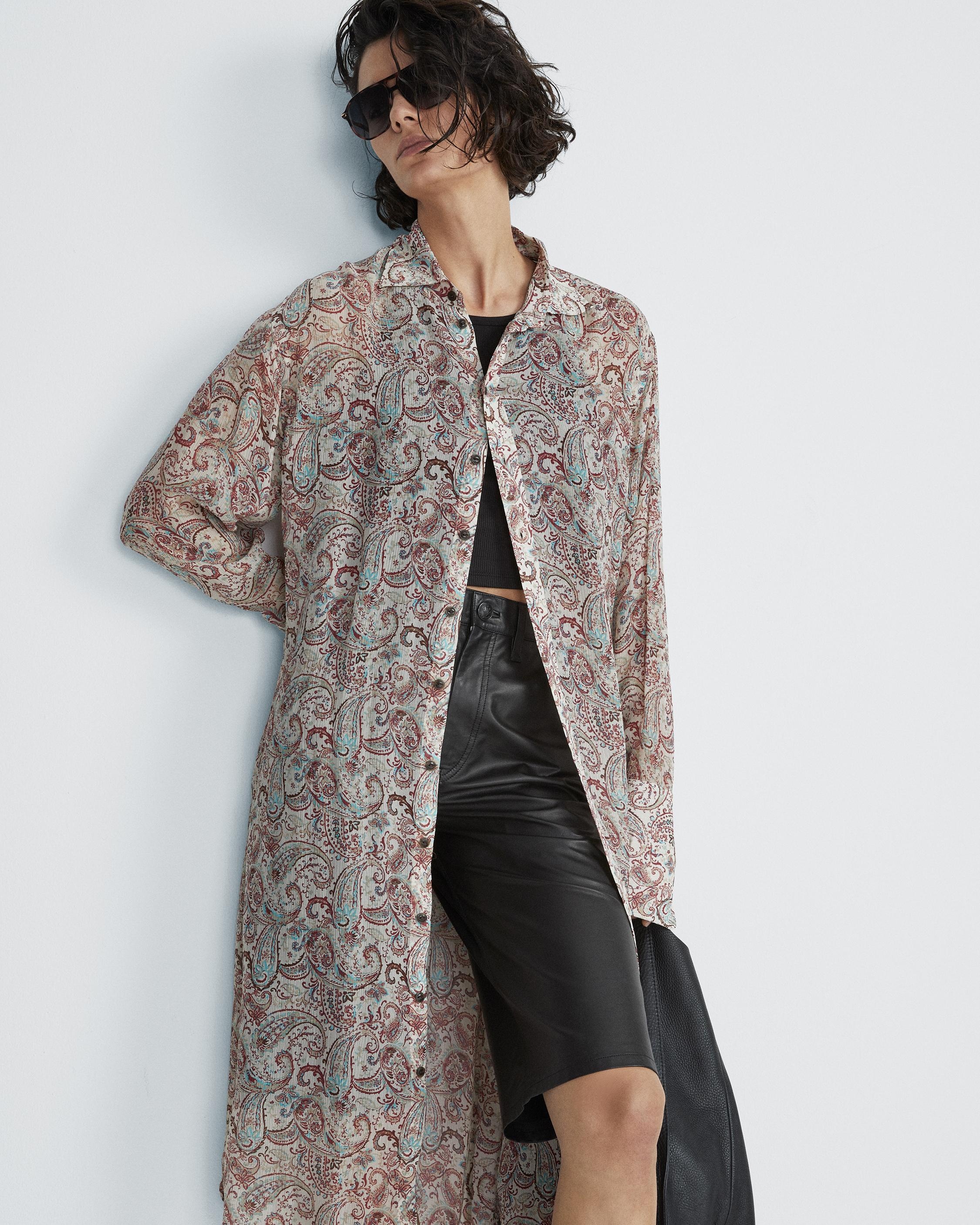 Leona Paisley Silk Dress
Midi Dress - 2