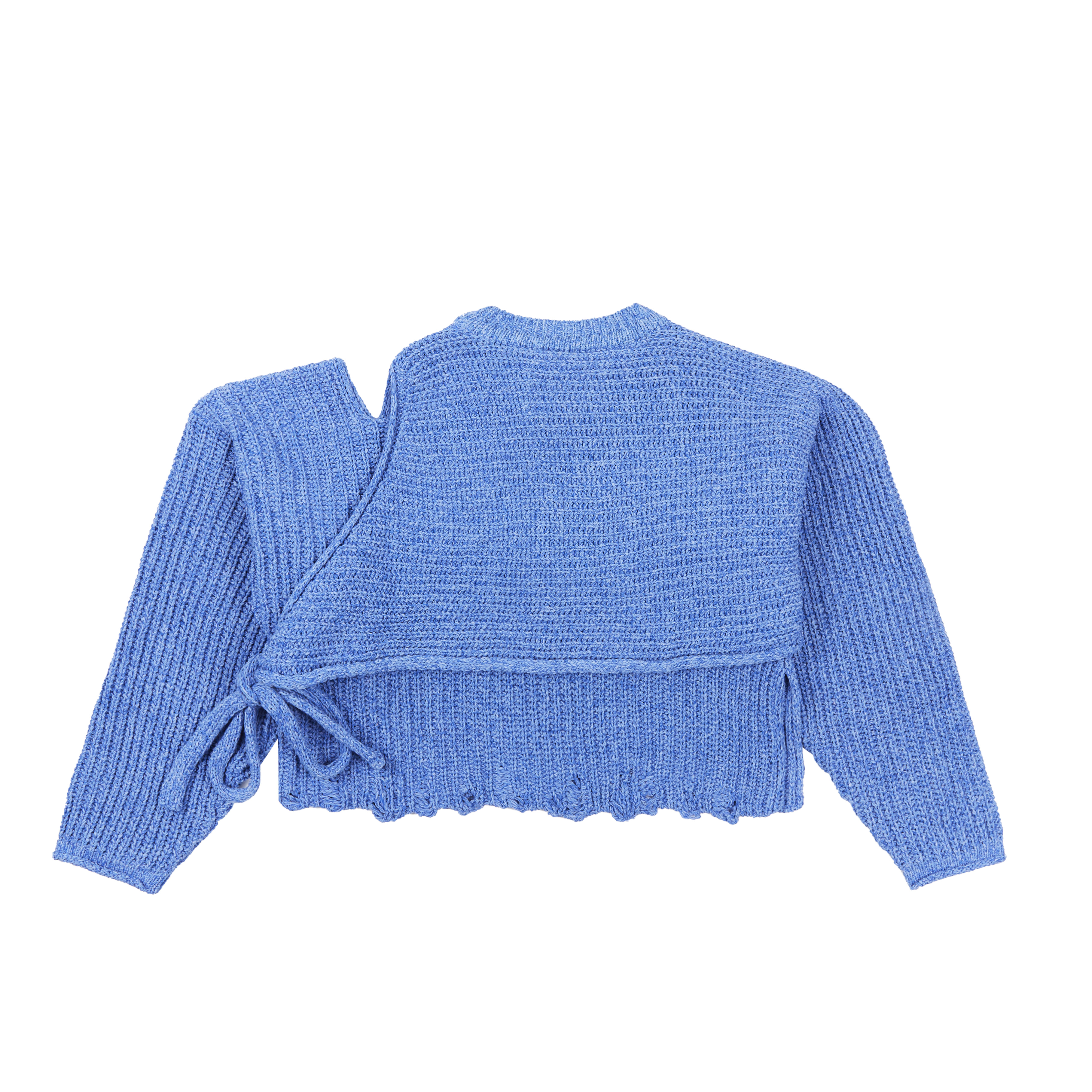 OTTOLINGER Knitted Deconstructed Wrap Knit Blue - 2