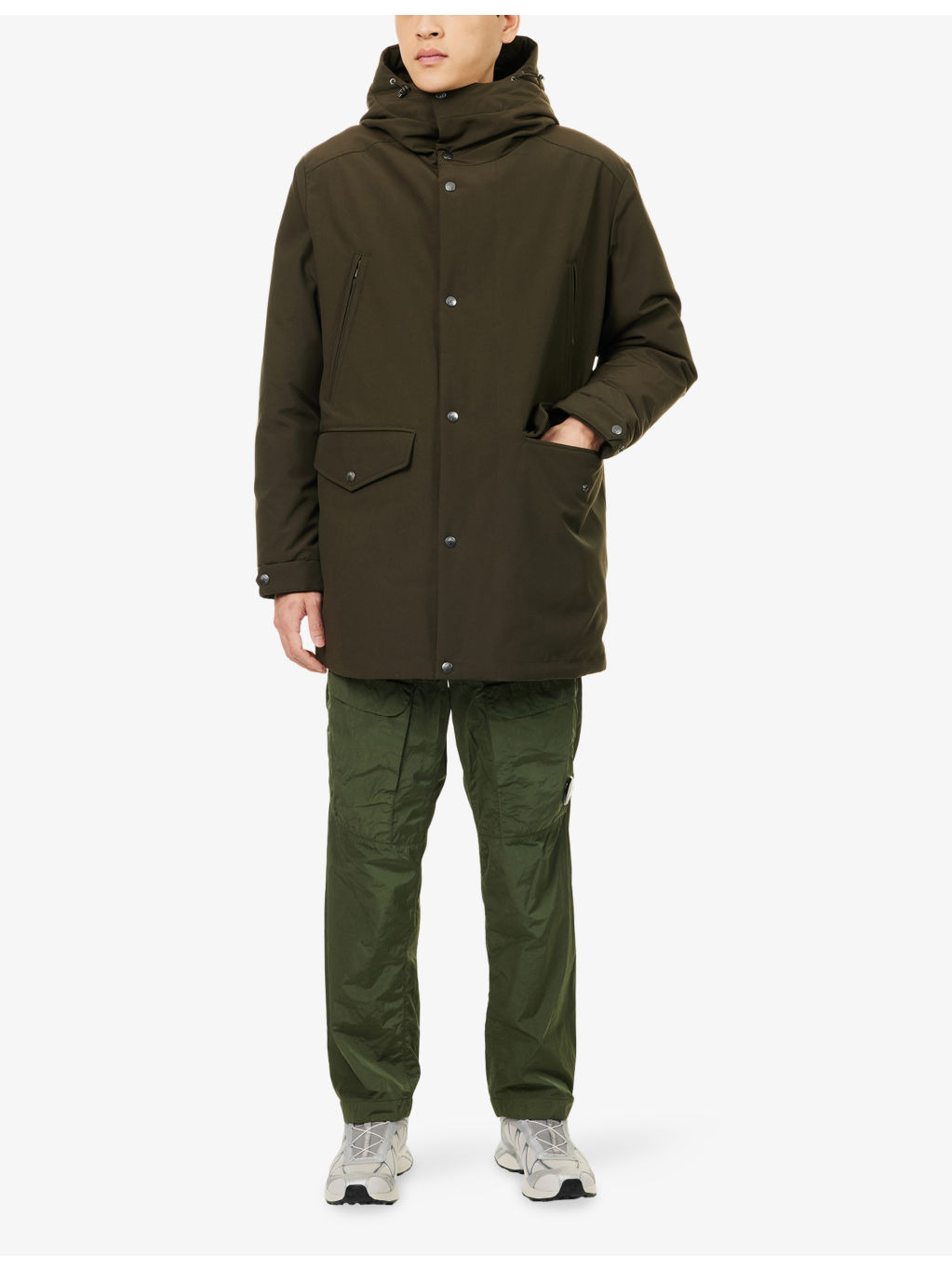 Livradois Logo-Patch Down Parka Jacket - 2