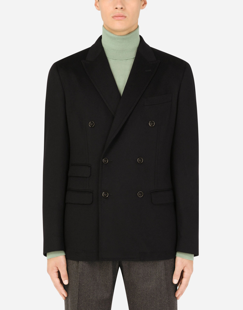 Dolce & Gabbana Deconstructed double-breasted cashmere jacket outlook