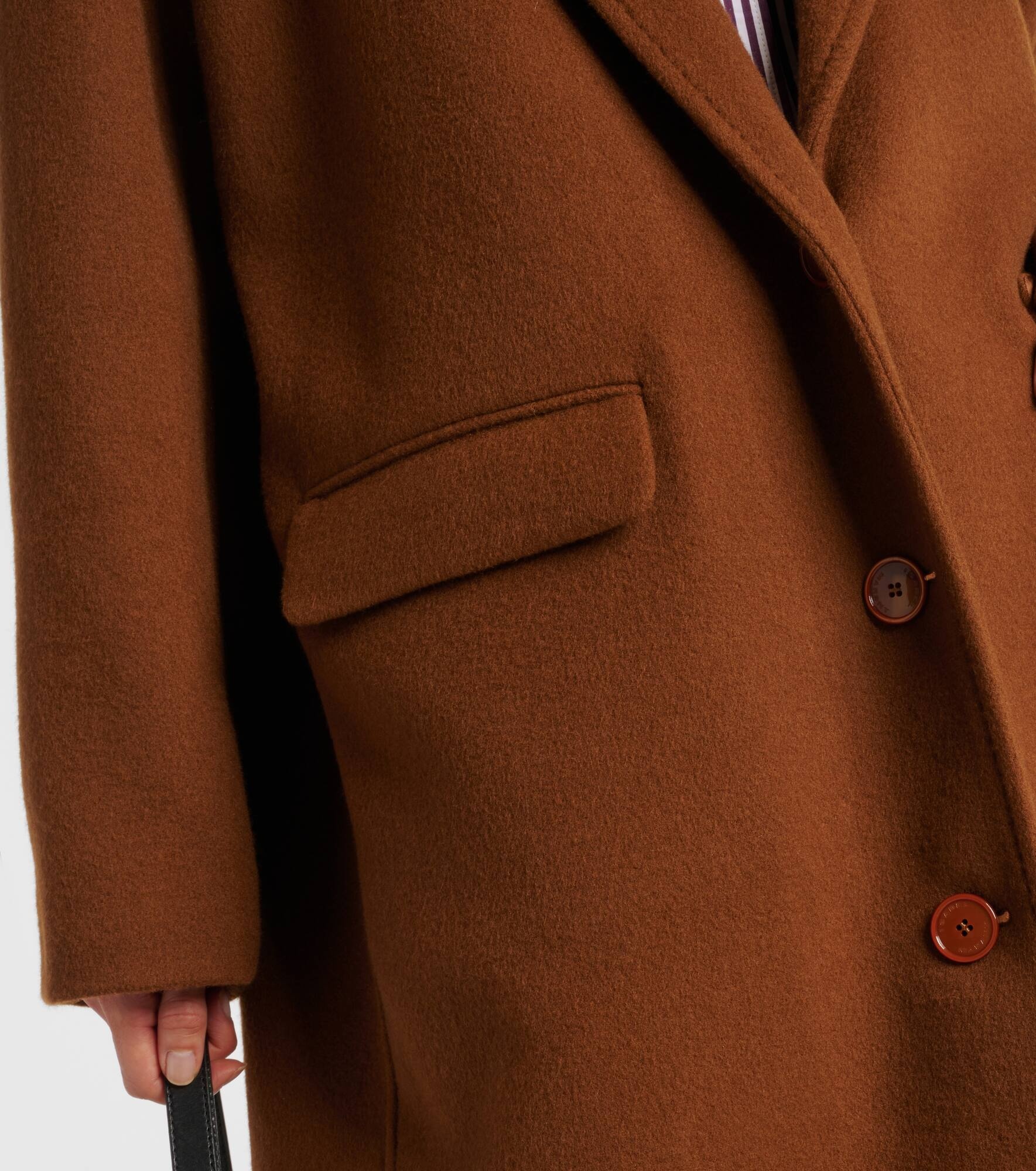 Efezia wool, cashmere and silk coat - 5