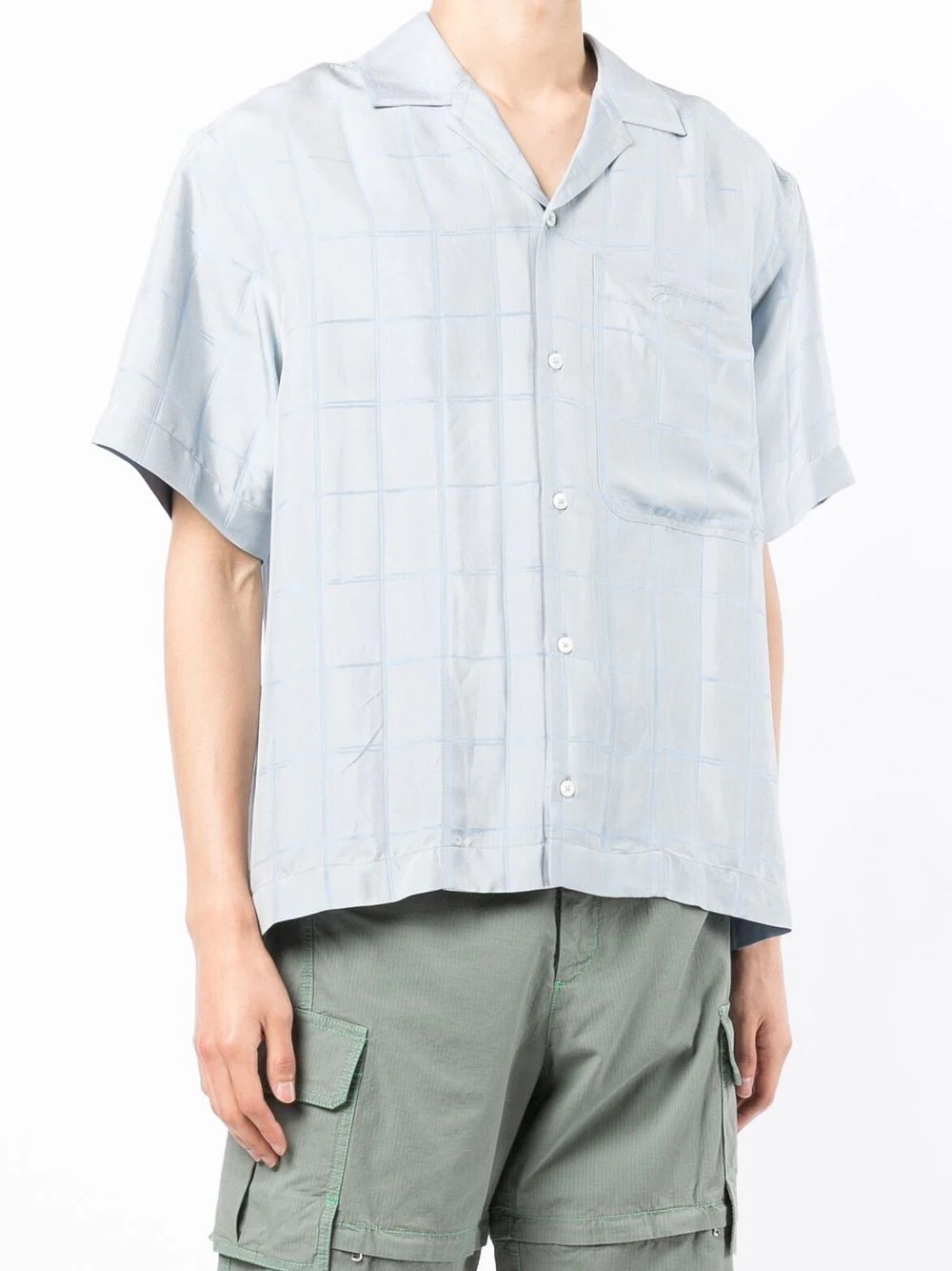 cuban collar short sleeve shirt - 3