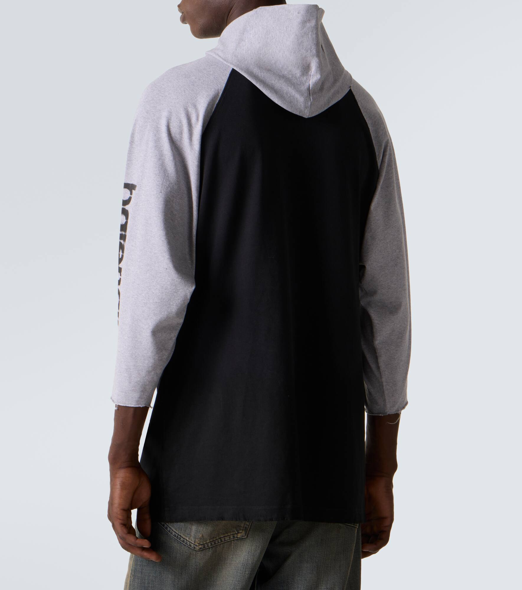 Hooded cotton-blend jersey T-shirt - 4