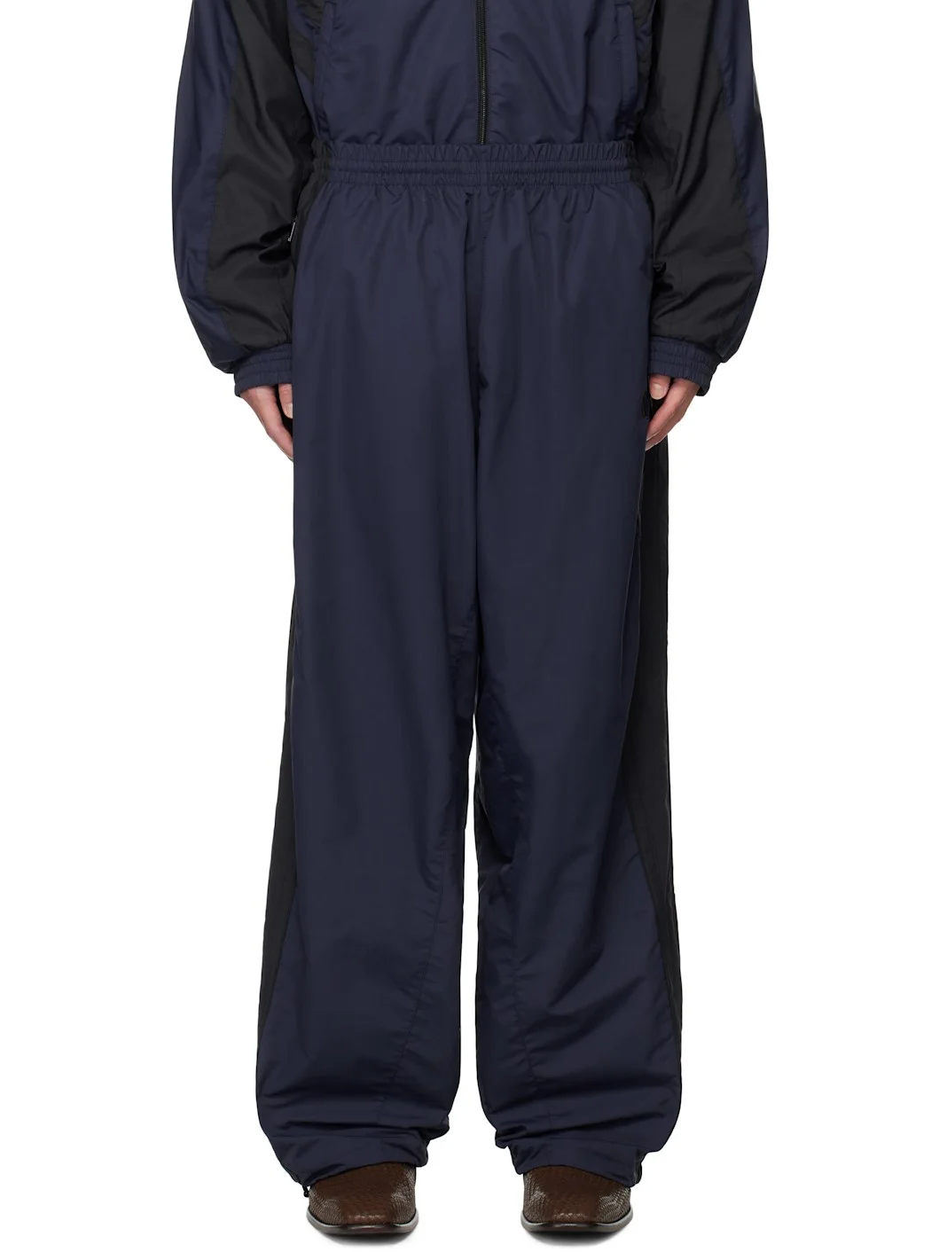 Navy & Black Iconic Tracksuit Track Pants - 1