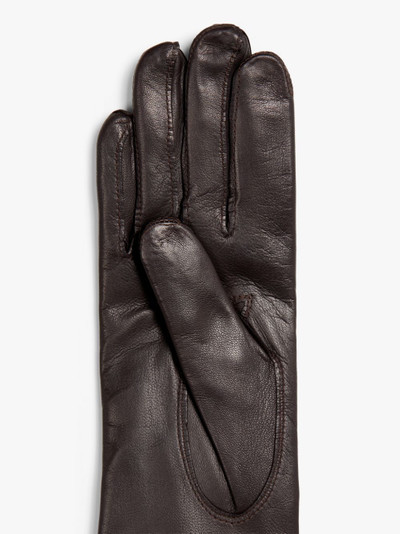 Mackintosh MOCHA HAIRSHEEP LEATHER CASHMERE LINED GLOVES outlook