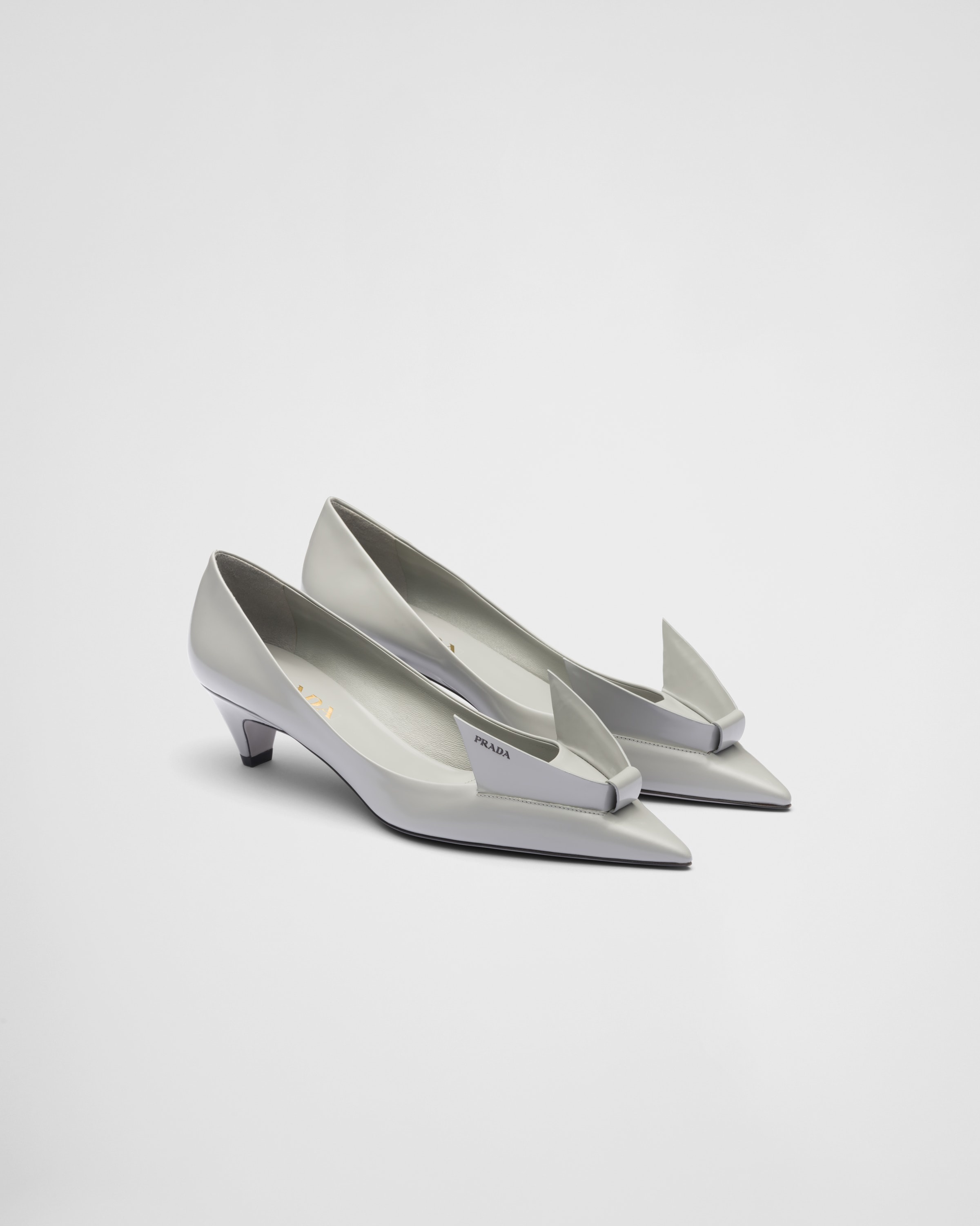 Brushed leather pumps - 1
