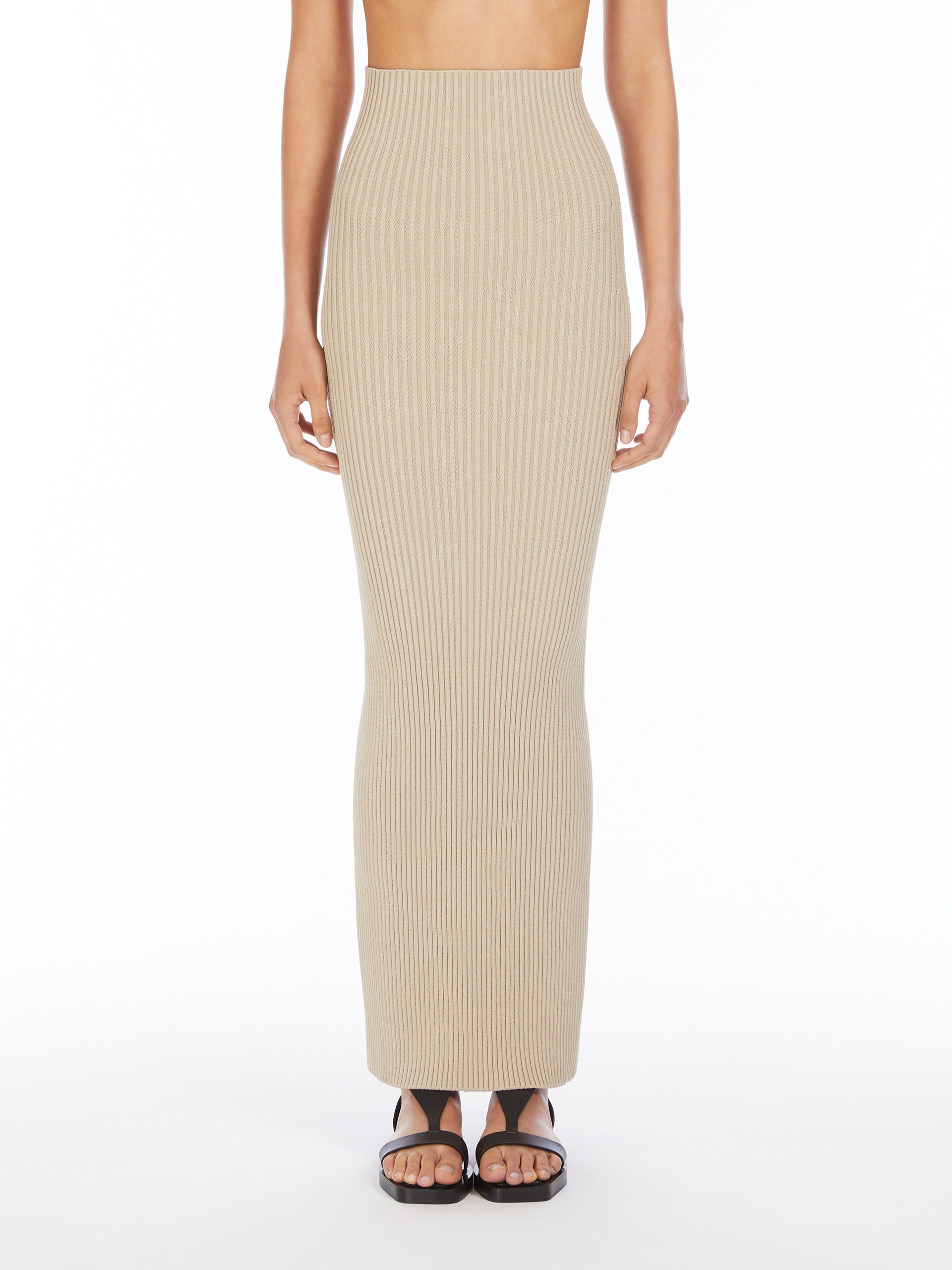 【送料&関税込】Max Mara aprile1234 Skirt Long viscose yarn skirt, ultramarine | 