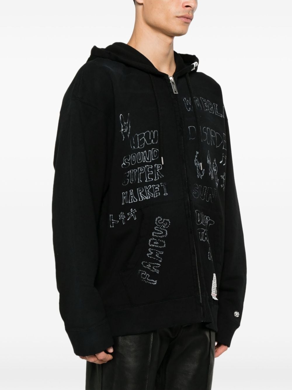 zip-up hoodie - 3
