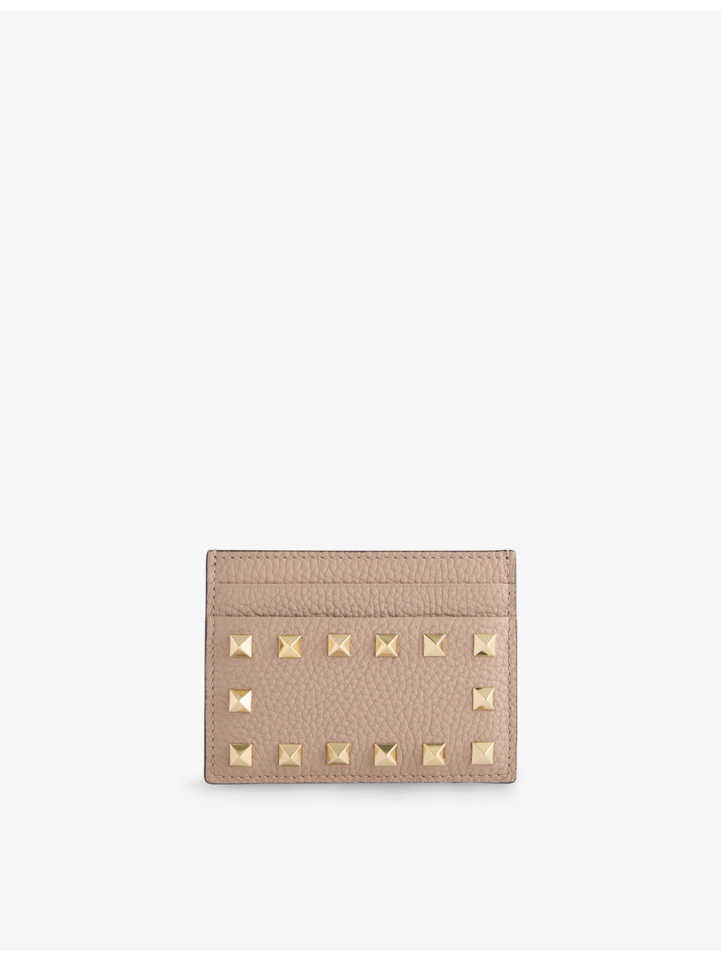Rockstud Leather Card Holder - 1