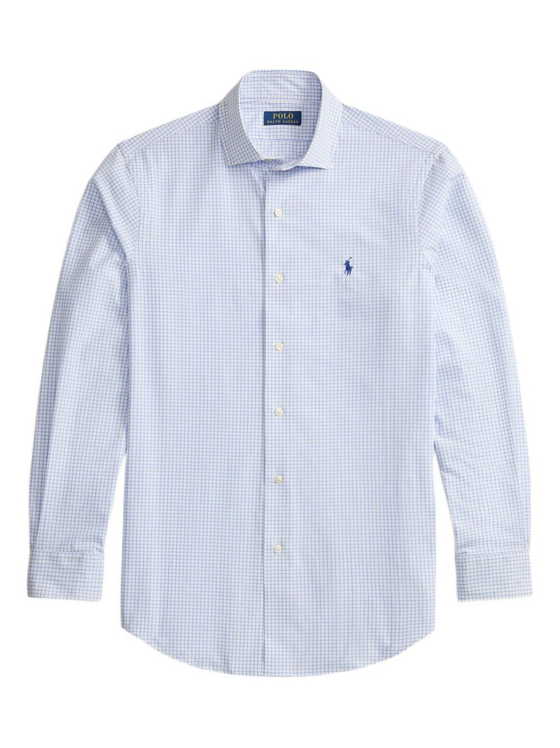 long-sleeve checked shirt 1