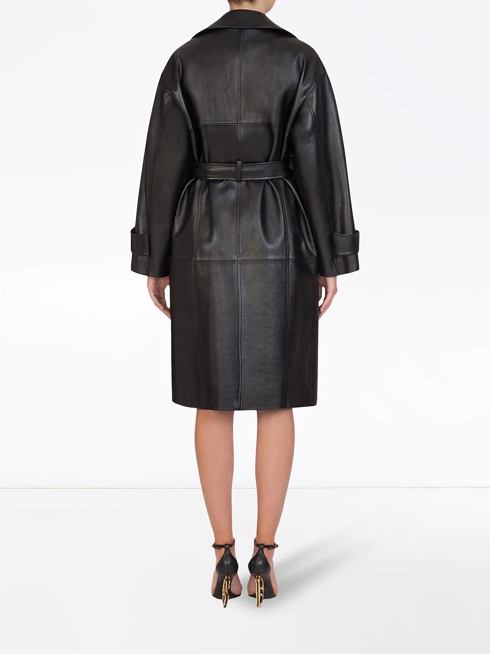 belted trench coat - 3