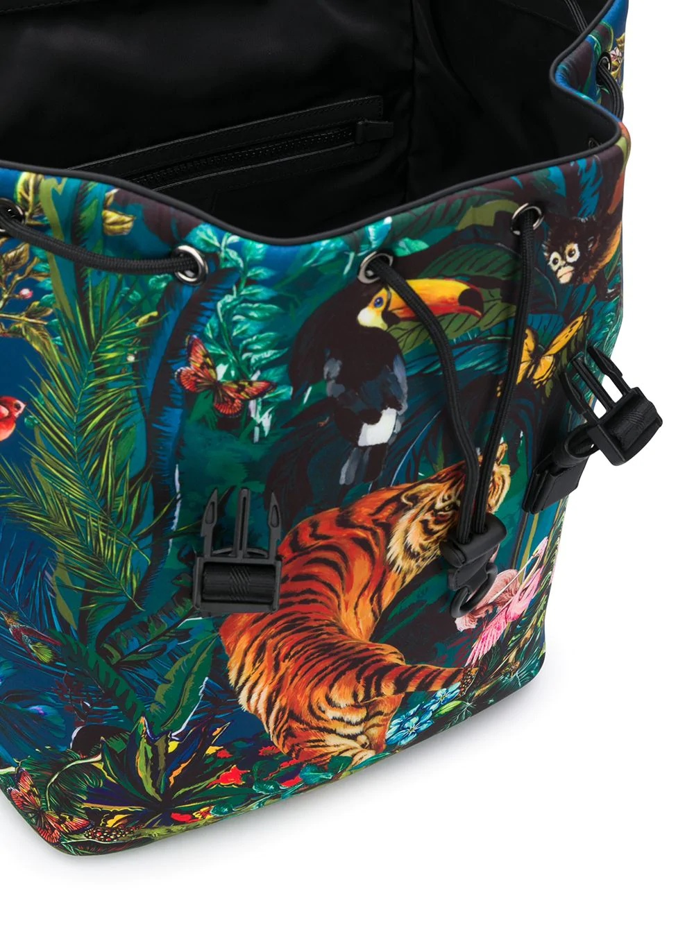 tropical print backpack - 5