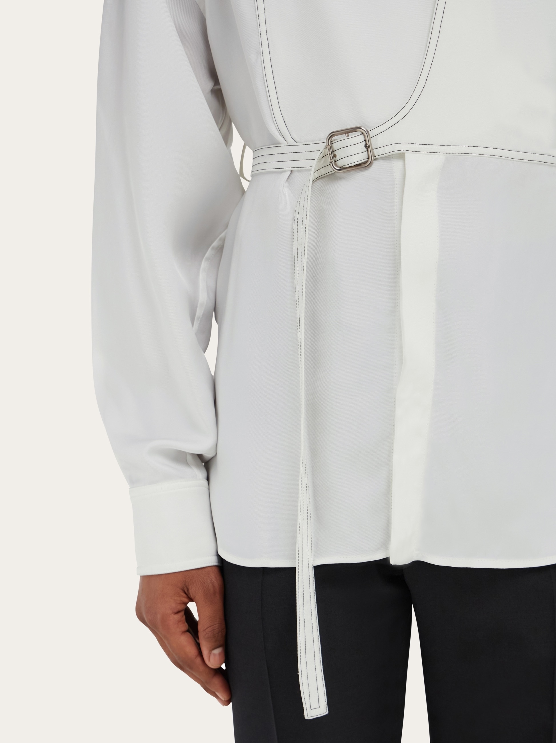 Bib detail shirt - 4