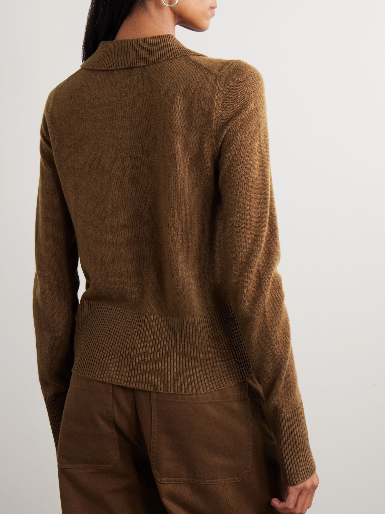 Fraga organic cashmere cardigan Brown - 3