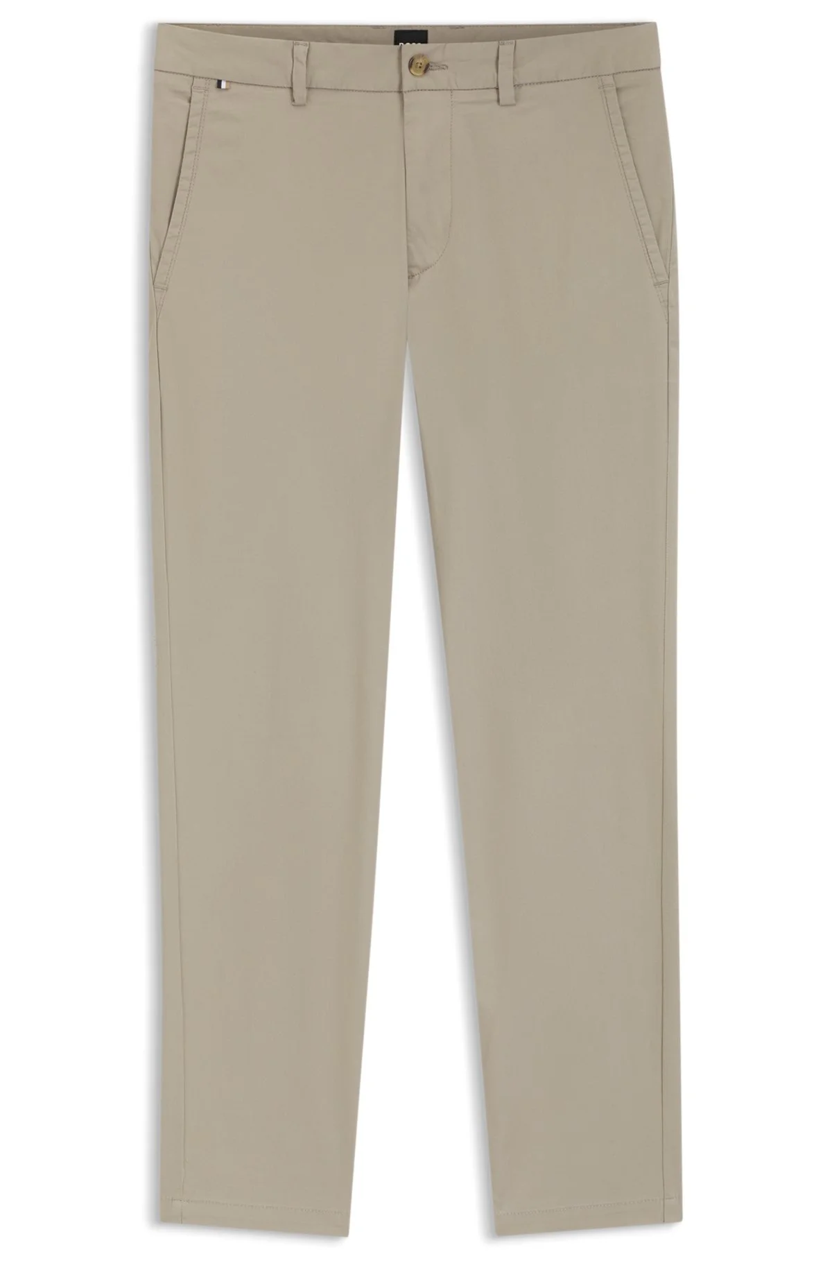 SLIM-FIT PANTS IN STRETCH-COTTON DOBBY - 1