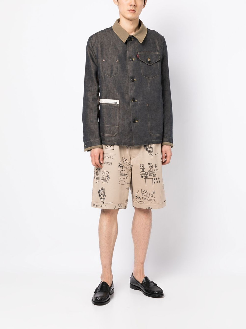 Junya Watanabe MAN Basquiat-style chino shorts outlook
