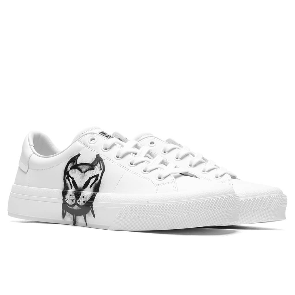 GIVENCHY CITY SPORT LACE UP SNEAKER - WHITE/BLACK - 2