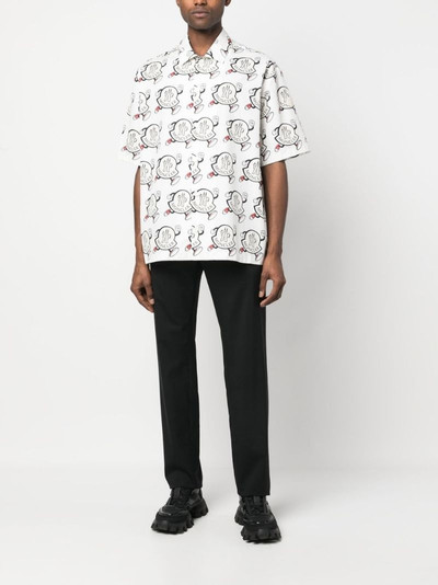 Moncler all-over logo-print shirt outlook