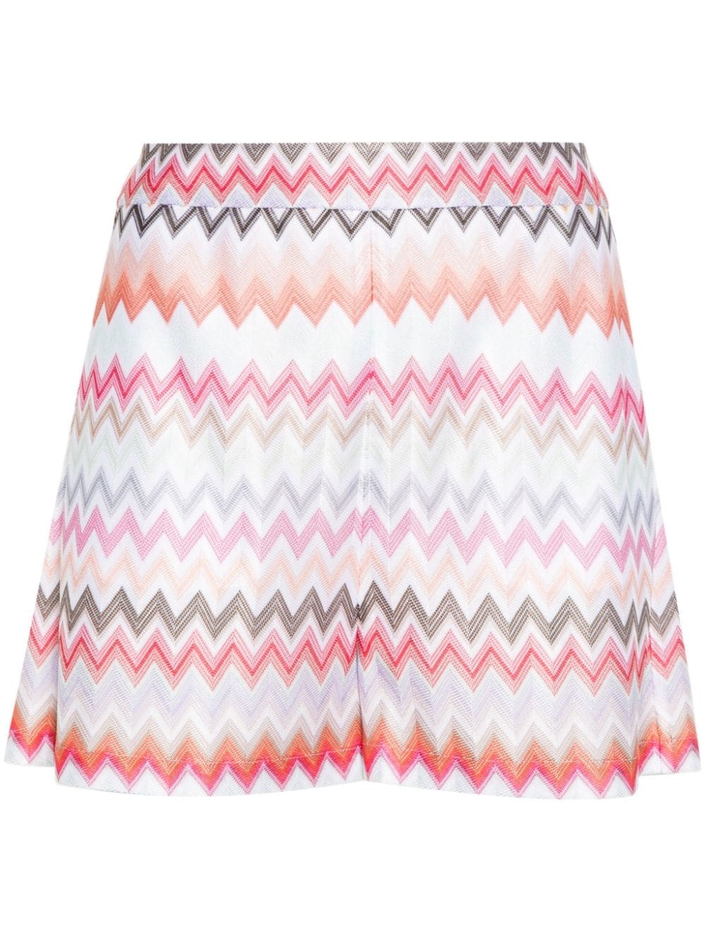 zigzag-pattern shorts - 1