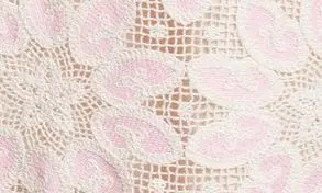 Ottie Long Sleeve Guipure Lace Cotton Blend Midi Dress in Cream/Pink - 7