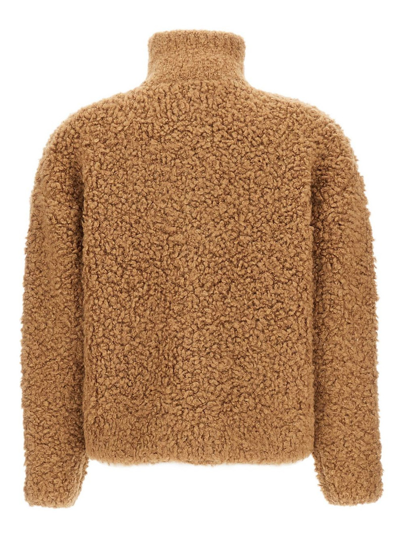 Max Mara high-neck zip-front cardigan outlook