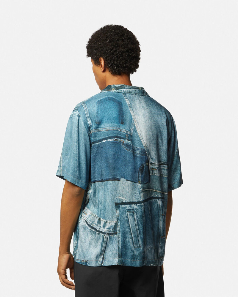Patchwork Denim Shirt 5