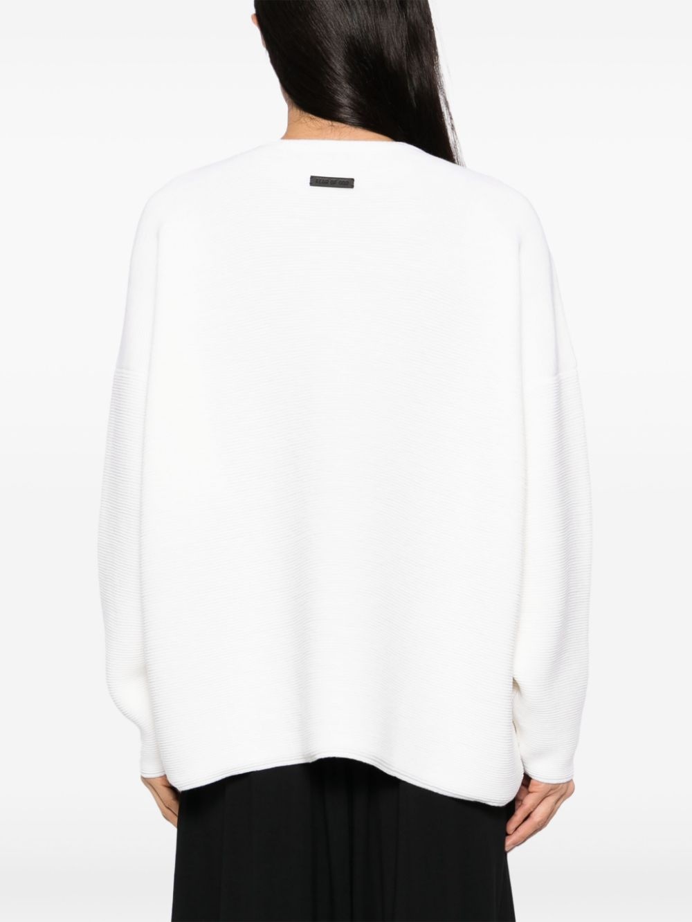 Ottoman straight neck jumper - 4