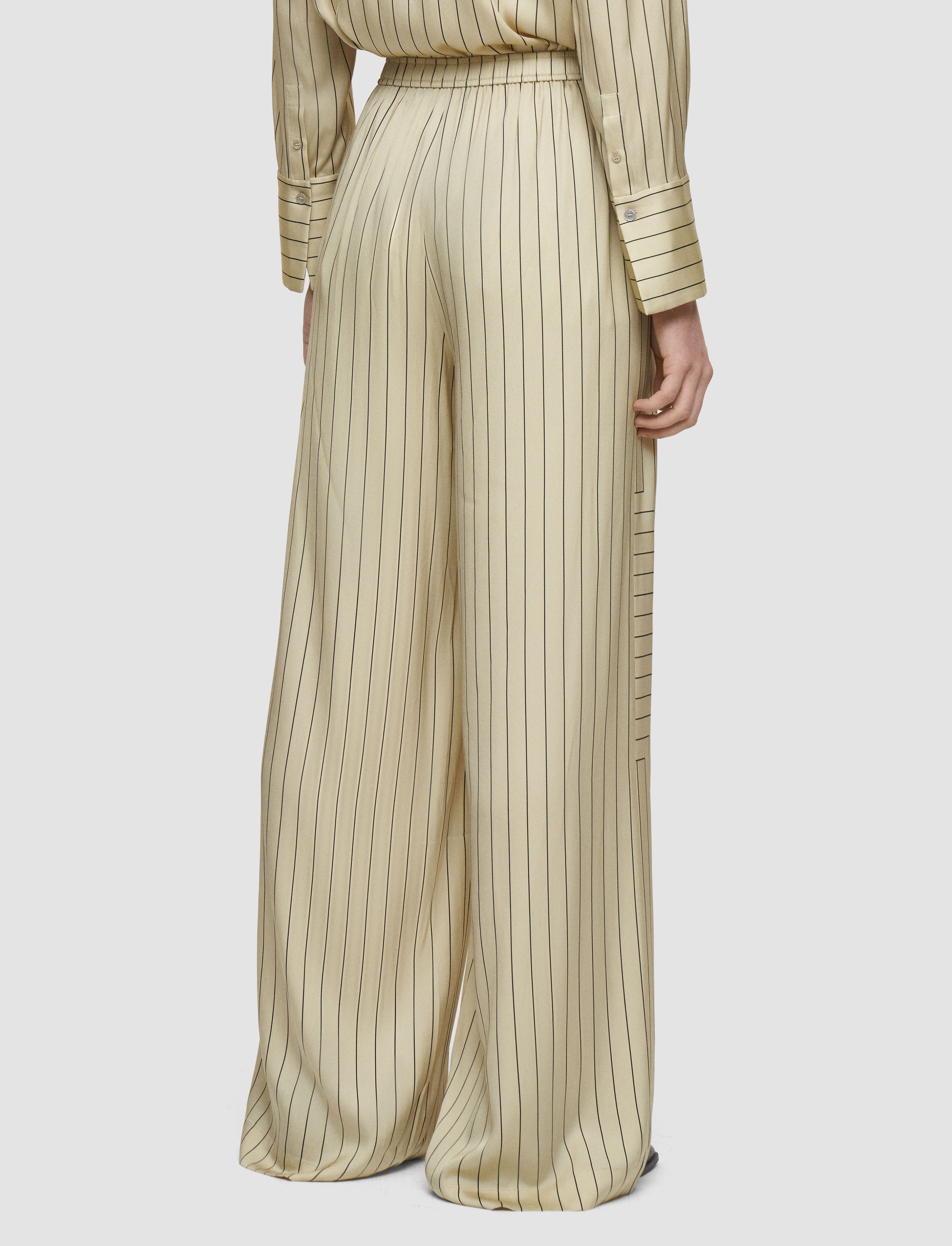 Hulin Geometric Print Silk Trousers - 4