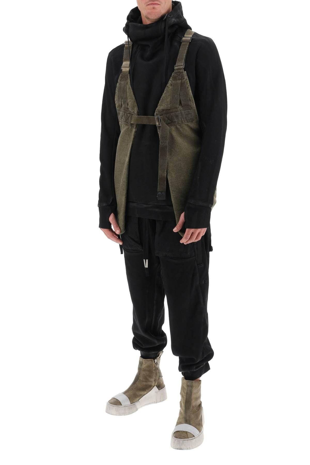 Twisted hoodie in coated cotton Boris Bidjan Saberi - 2
